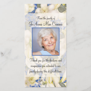 Merci floral de sympathie de photo avec des