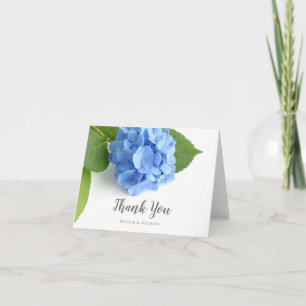 Merci floral d'hortensia bleu