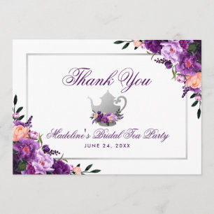 Merci Floral Purple Bridal Tea Party