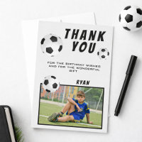 Merci Football Anniversaire Carte photo