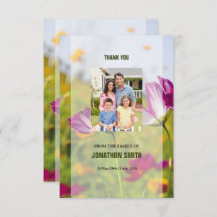 Merci funéraire Carte photo