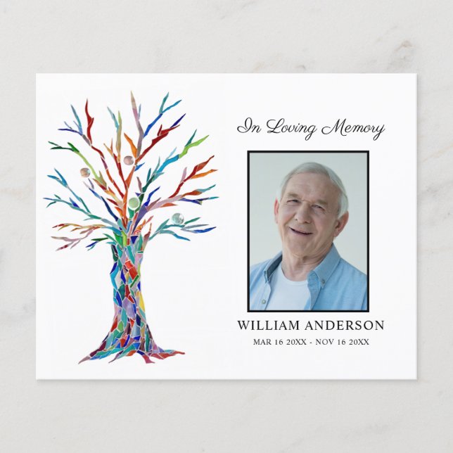 Merci funéraire de sympathy budget Carte photo (Devant)