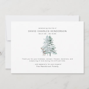 Merci funéraire du deer de Woodland