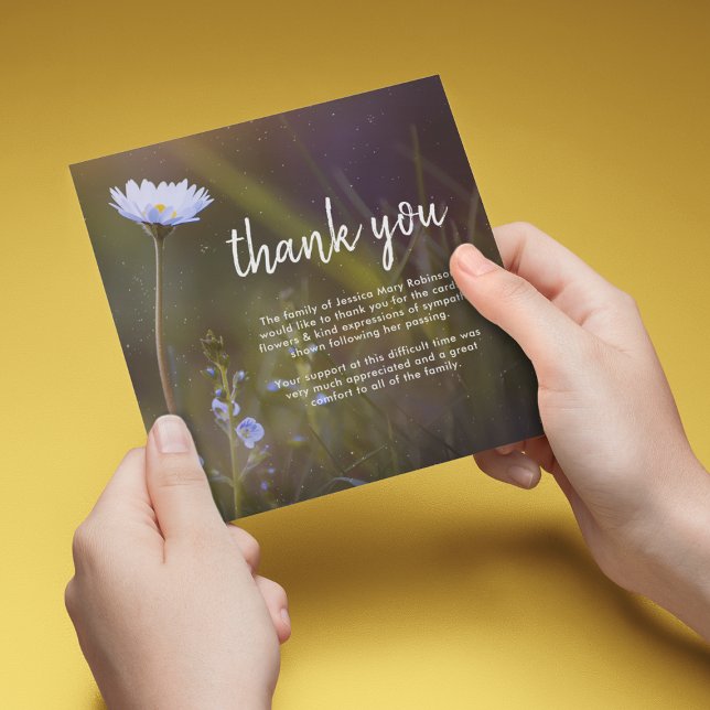 Merci funéraire | Fleur marguerite (Créateur téléchargé)