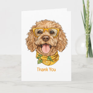 Merci Goldendoodle Chien Lunettes de Soleil Orange