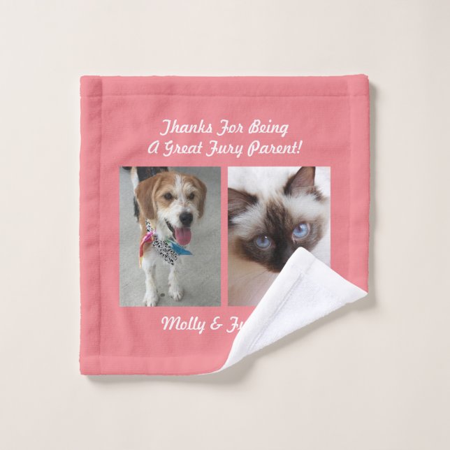 Merci Great Fury Parent do-it-yourself Pet Message (Gant de toilette)