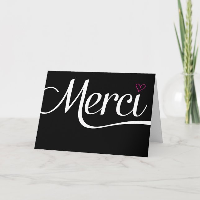 Merci - greeting card (Devant)