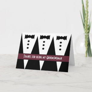 Merci Groomswoman - Trois Tuxedos