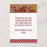 Merci idiot 3,5" de SINGE de CHAUSSETTE x5" (style