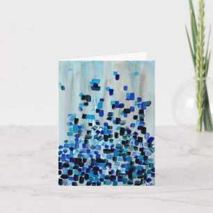 Merci - illustration bleue originale