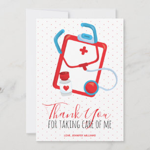 Merci Infirmière Médecin Script Rouge