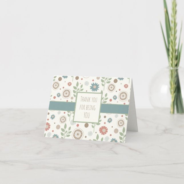 Merci Inspiritisme personnalisé Carte pour notes f (Devant)