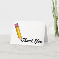 Merci Jaune #2 Pencil Enseignant
