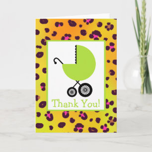 Merci Leopard & Green Carriage Baby shower