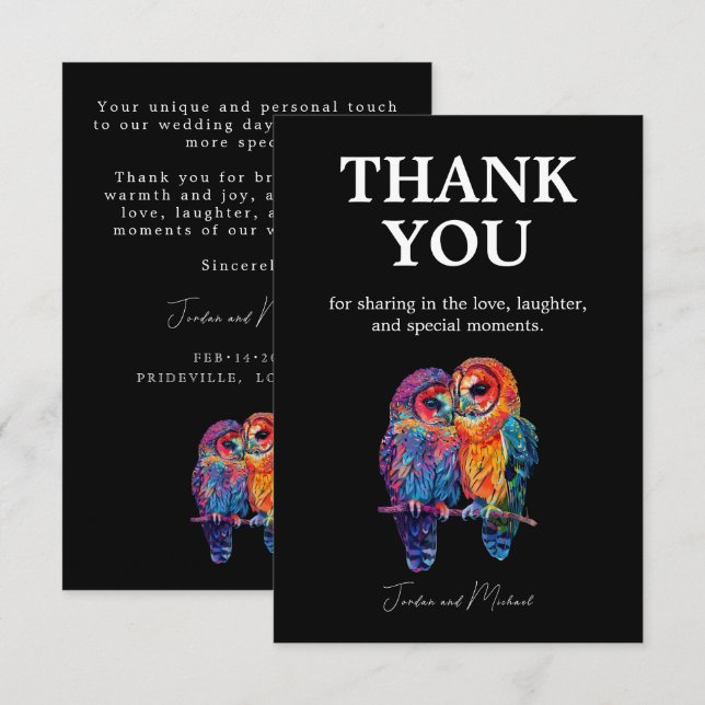 🌈 Merci LGBTQ mariage de l'unité éternelle (Devant / Derrière)