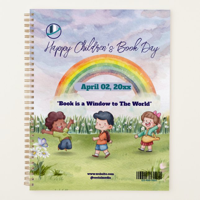 Merci & Logo & Texte personnaliser Planner (Devant)
