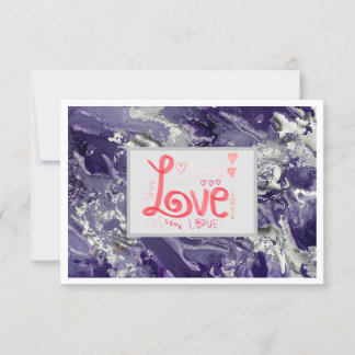 Merci Love Carte pour notes 3,5 pouces x 5 pouces 