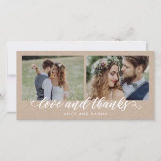 Merci Love Mariage Merci Cartes