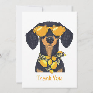 Merci Lunettes de soleil pour chien Dachshund Citr