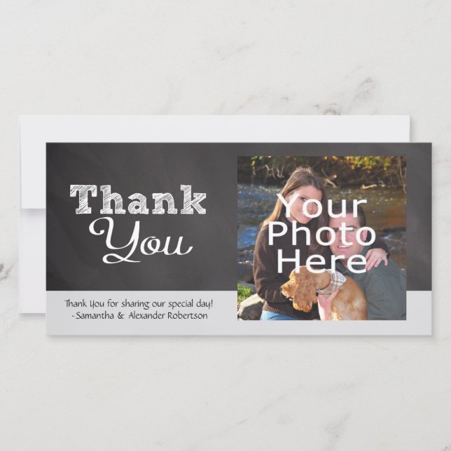 Merci Mariage à l'ardoise (Devant)