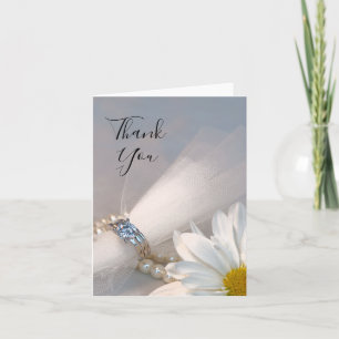 Merci Mariage blanc élégant de marguerite