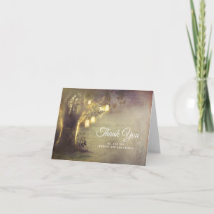 Merci Mariage d'arbre d'amour rustique