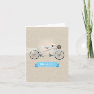Merci Mariage de bicyclette Tandem