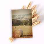Merci Mariage de la ferme de Hay Bales<br><div class="desc">Composez un message de remerciement et d'appréciation après une fête de fiançailles décontractée, une douche nuptiale ou un mariage avec le charmant Round Hay Bales Farm Mariage Flat Thank You Note. Ces notes de remerciement sur le thème de la campagne ont été décorées d'une photographie de ferme du Midwest, qui...</div>