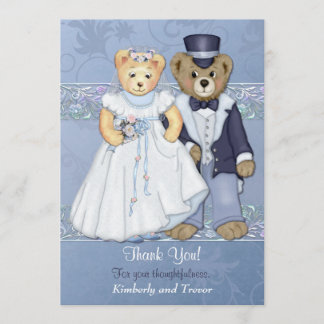 Merci Mariage de l'ours en peluche - Personnaliser