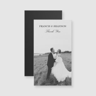 Merci Mariage de mariée magnétique Carte photo