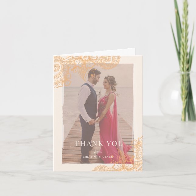 Merci Mariage de Mehndi (Devant)