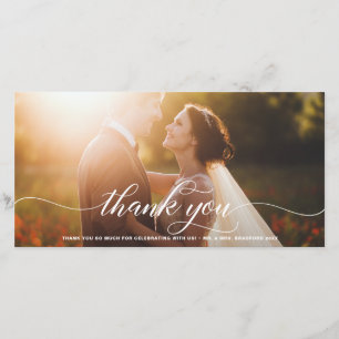 Merci Mariage de script blanc