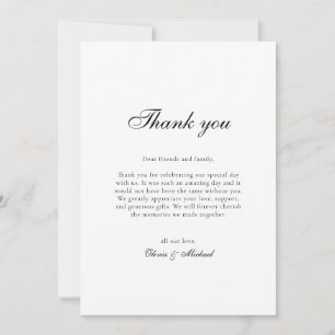 Merci Mariage de script classique