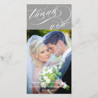 Merci Mariage de script élégant personnalisé