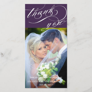 Merci Mariage de script élégant personnalisé
