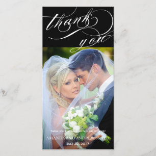 Merci Mariage de script élégant personnalisé