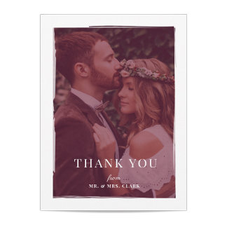 Merci Mariage de superposition brossé