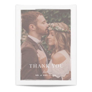 Merci Mariage de superposition brossé