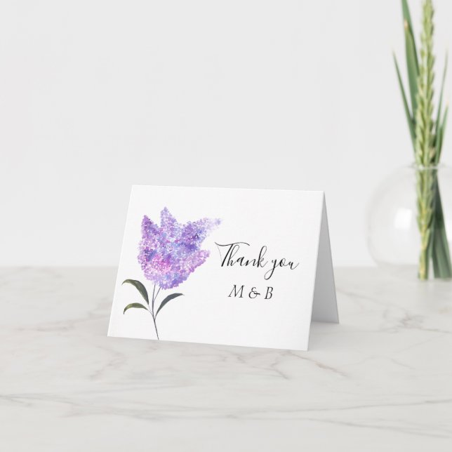 Merci Mariage d'été floral violet Lilac (Devant)