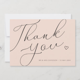 MERCI mariage double face personnalisé