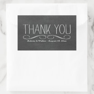 Merci Mariage Favoriser les stickers tableau noir