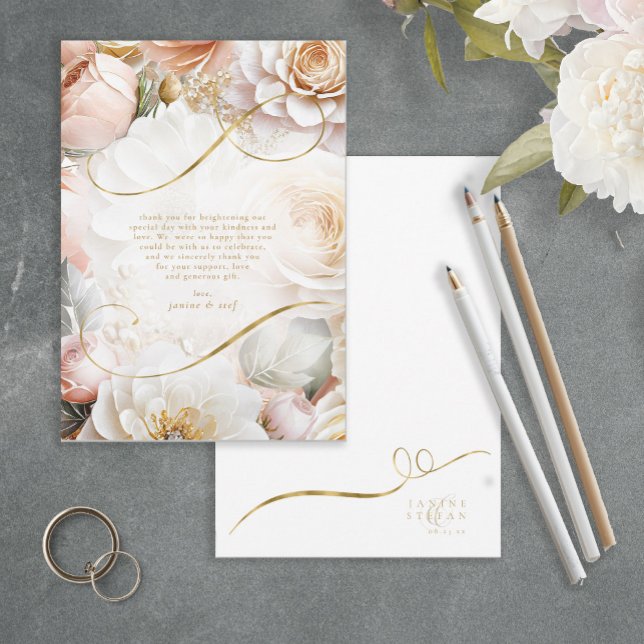 Merci Mariage Floral Drama White ID1022 (Créateur téléchargé)