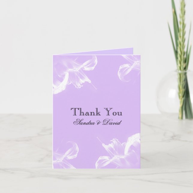 Merci Mariage floral simple Lily tigre (Devant)