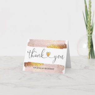 Merci Mariage Gold pour être mon BRIDESMAID