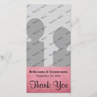 Merci Mariage Motif rose sombre