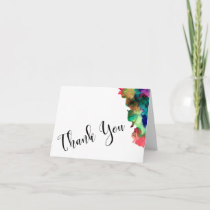 Merci Mariage Noir Type Couleurs Aquarelle 2