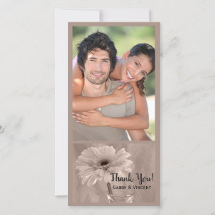 Merci Mariage pâle teinté rose pâle
