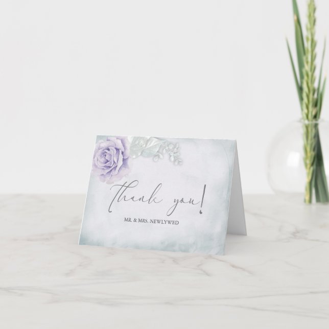 Merci mariage - Pastel Lilac Rose (Devant)