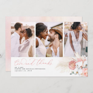 Merci Mariage rose Pampas Tropical