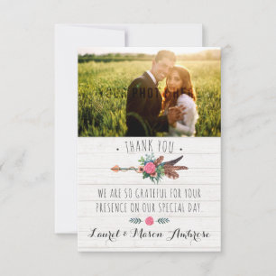 Merci Mariage Rustique Bohemian Arrow